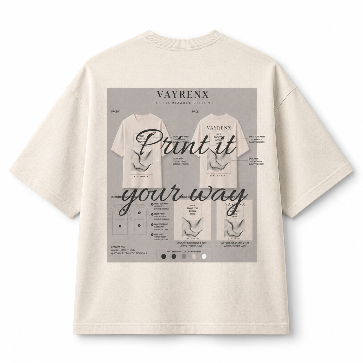 Customizable VAYRENX – Heavyweight Boxy Tee