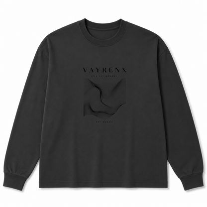 VAYRENX - Abstract Wave Graphic Long Sleeve Tee