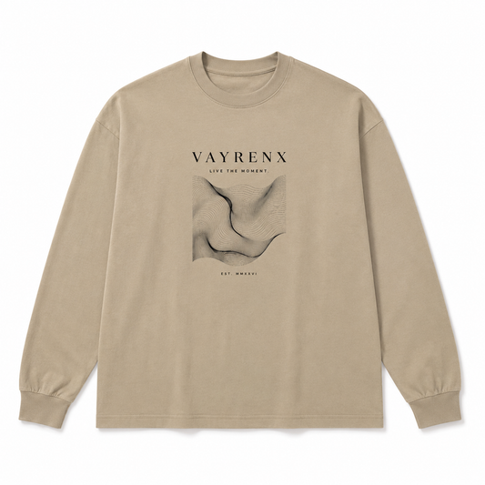 VAYRENX - Abstract Wave Graphic Long Sleeve Tee