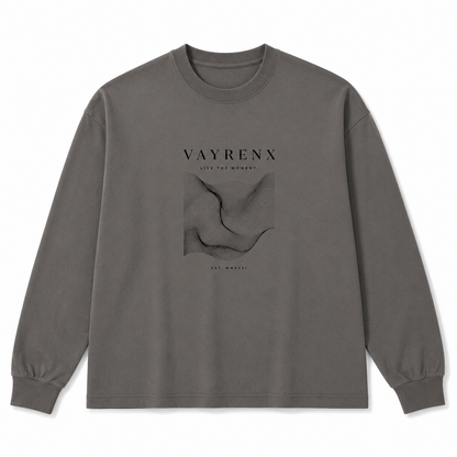 VAYRENX - Abstract Wave Graphic Long Sleeve Tee