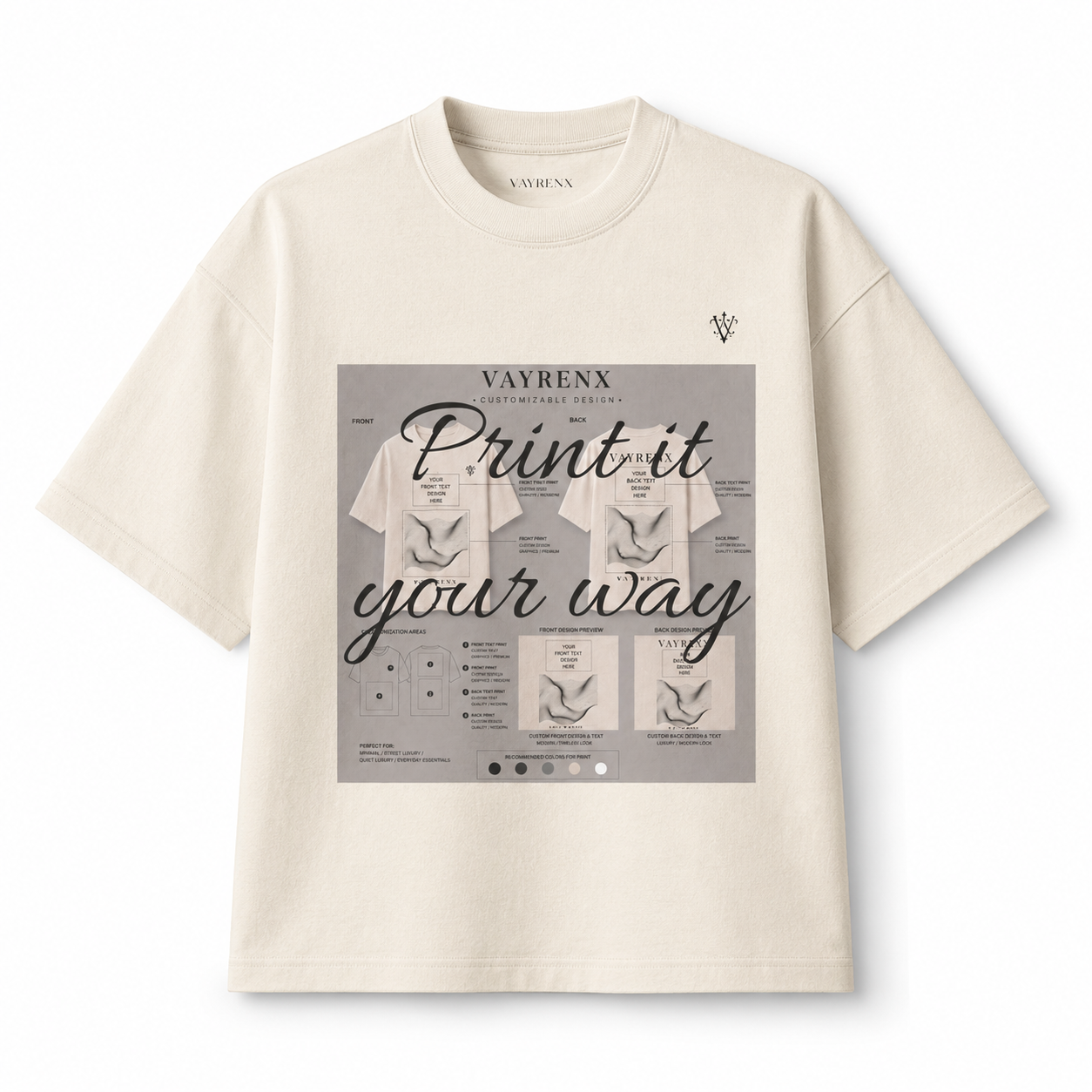 Customizable VAYRENX – Heavyweight Boxy Tee